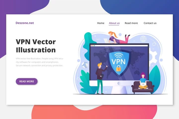 VPN Vector Free Illustration