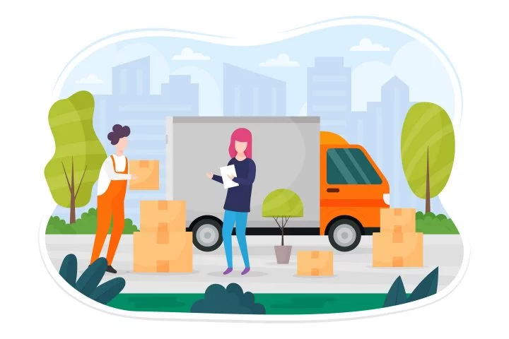 Moving Assistance Vector Illustrations