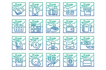 Business Travel Icons