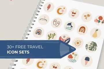 30+ Free Travel Icon Sets