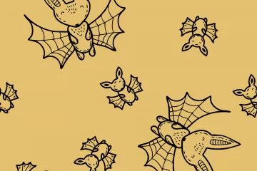 Cartoon Halloween Bats