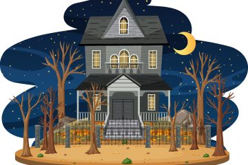 Haunted House at Night
