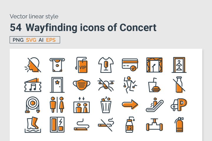 50+ Wayfinding Concert Free Vector Icons