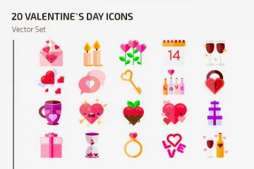 20 Valentine Icons