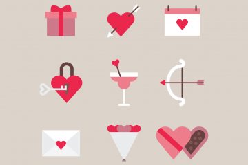 Pink and Red Valentine's Icons