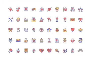 50 Love Icons