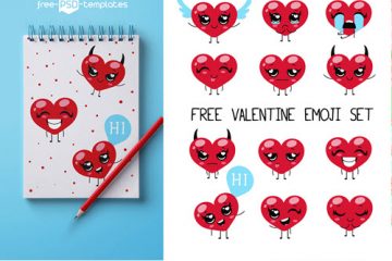 Valentine Emoji Set
